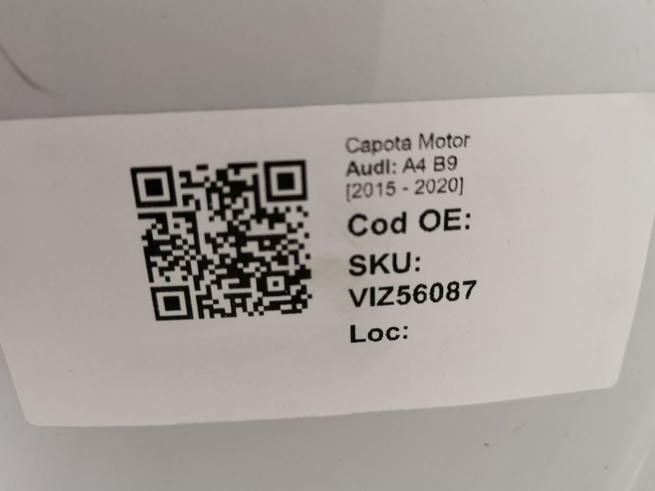 Преден капак Ауди А4 Б9 / Audi A4 B9 Оригинален