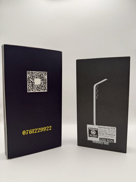 Samsung S25 Silver 128GB Full Box Garantie 12 Luni Baterie 100% , AMANET NO LIMIT.