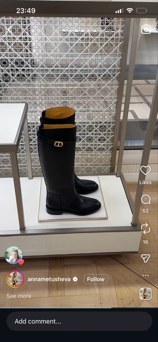 Dior Empreinte boots, естествена кожа 38