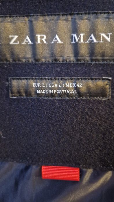 Vand palton barbati Zara bleumarin inchis, mar L/ 42