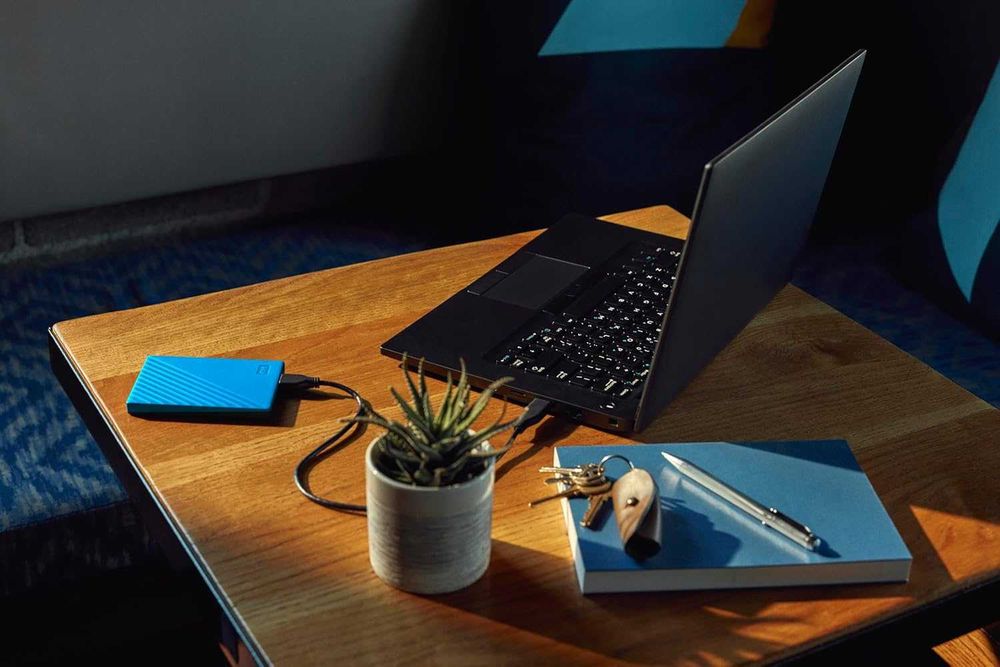 Hard Disk extern Western Digital My Passport 6TB, albastru, USB3.0, USB2.0,sigilat