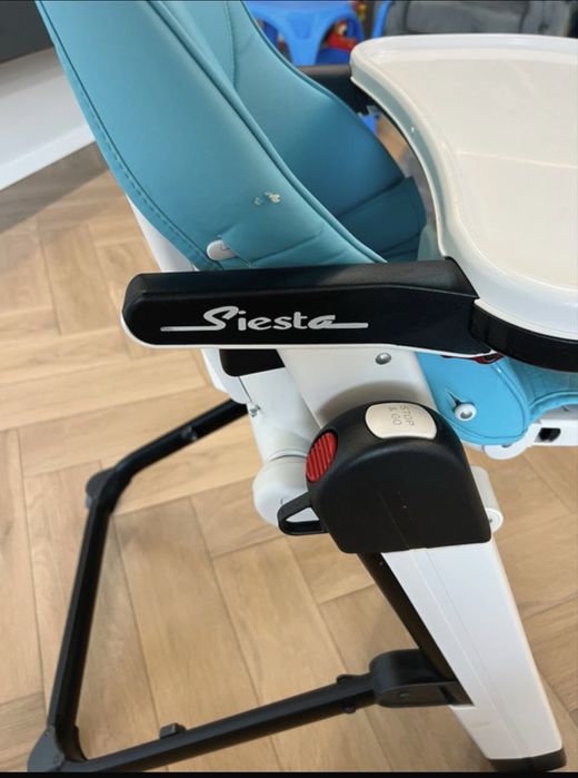 Scaun masa bebelusi Peg Perego Siesta Follow me albastru