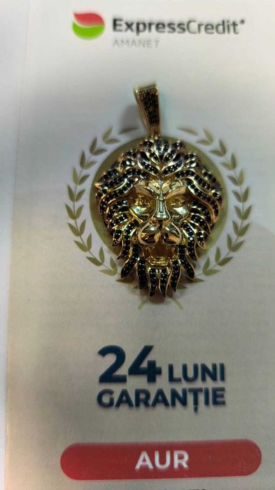 (AG 35) Medalion " Leu" aur 14K B.32814 /Vanzare in locatie/  4192 lei