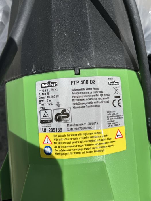 Pompa de apa submersibila