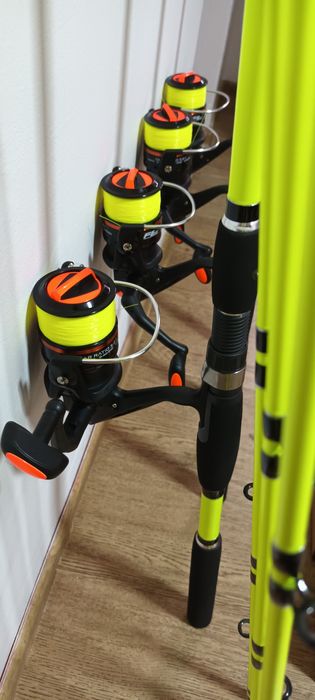 SET 4 Lansete Feeder 3.0m ROBINHAN Bolentino + 4 Mulinete FL QFB5000