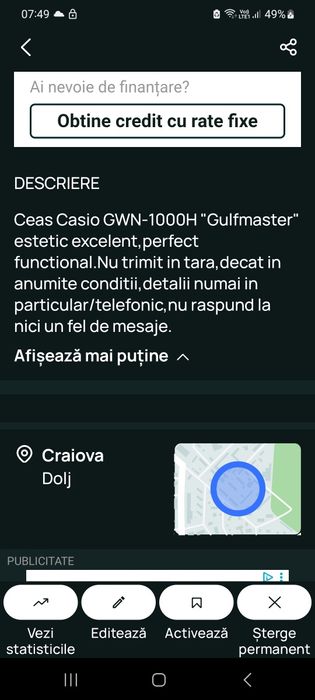 Ceas Casio GWN-1000H "Gulfmaster"