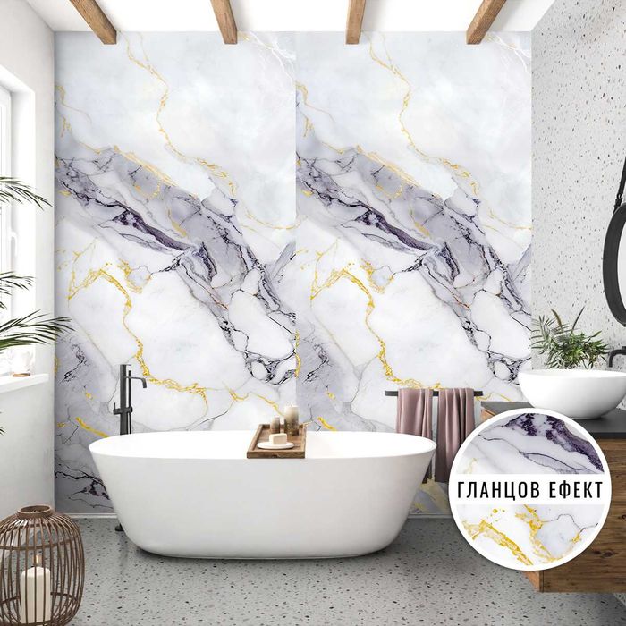 Големи декоративни панели за стени с Гланцов ефект 270х122 см.