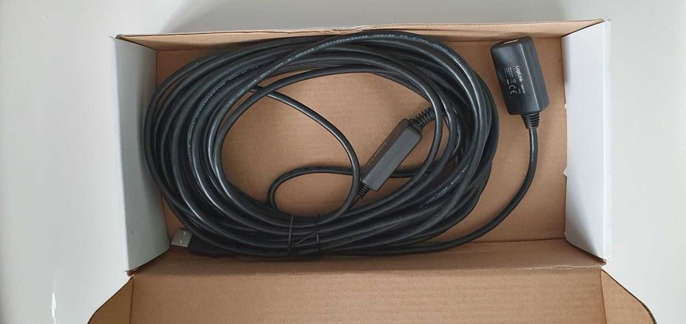 Cablu prelungitor USB 2.0 activ LogiLink de 10 metri