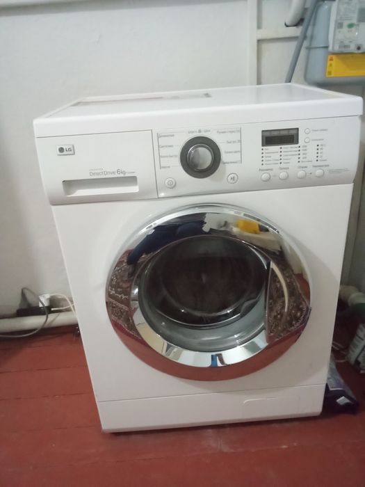 LG 6 кг инвертор мотор .Кир ювиш мошинаси сотилади !