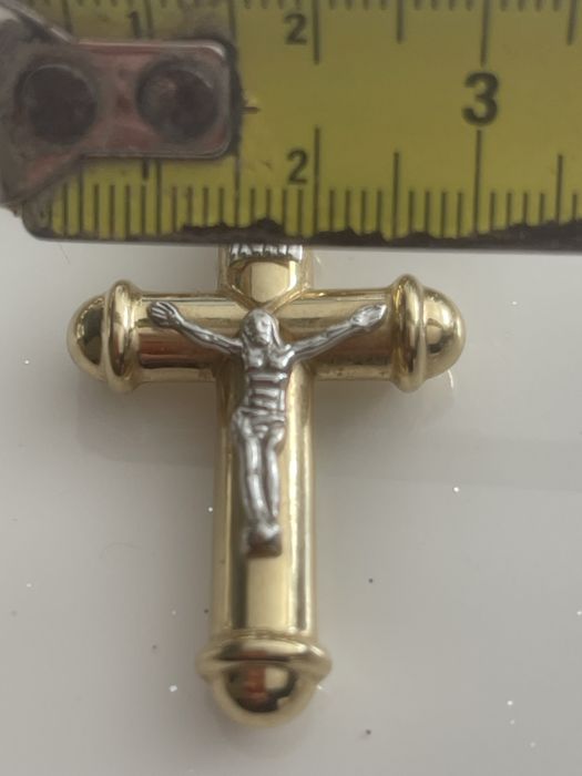 Lant aur cu cruce 14k/585. 37.80gr