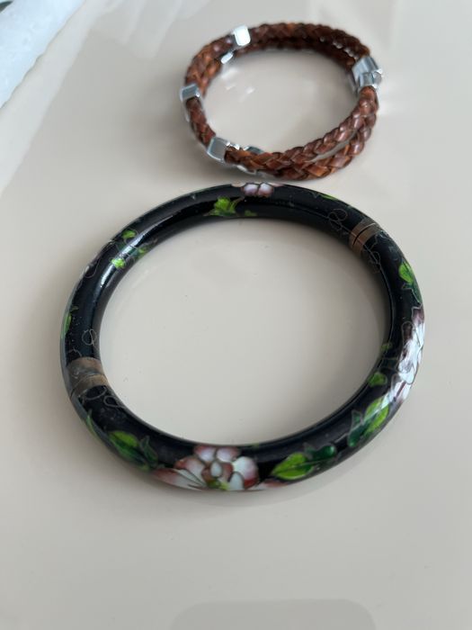 Винтидж китайска гривна с панти Cloisonne