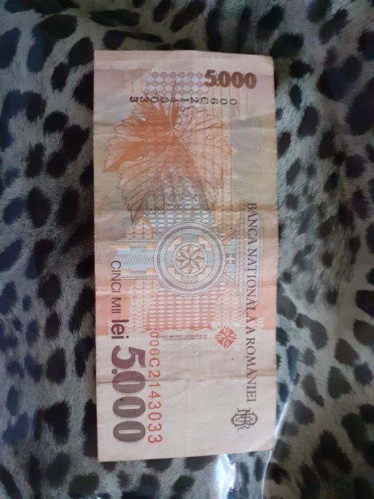 Bancnotă 5000 lei – Lucian Blaga 1998 – Piesă de colecție
