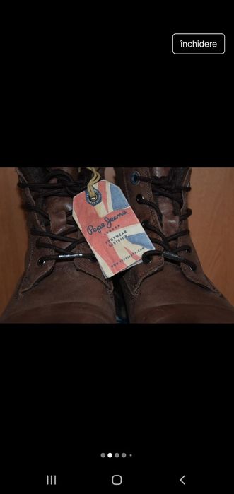 Ghete Pepe jeans originale din piele  44
