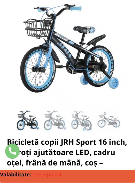 Bicicleta copii 3 in 1