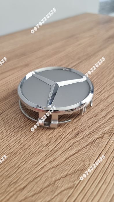 Капачки за джанти Mercedes 75мм комплект 4бр силвър