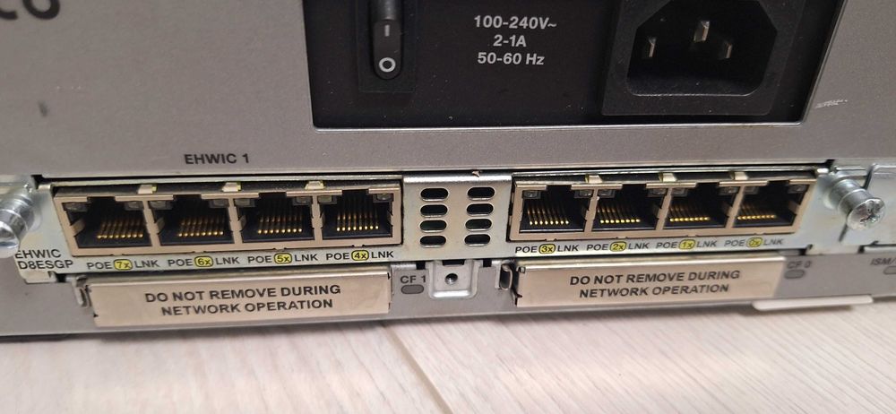 Router Cisco 1941 cu modul EHWIC-D-8ESG-P Gigabit