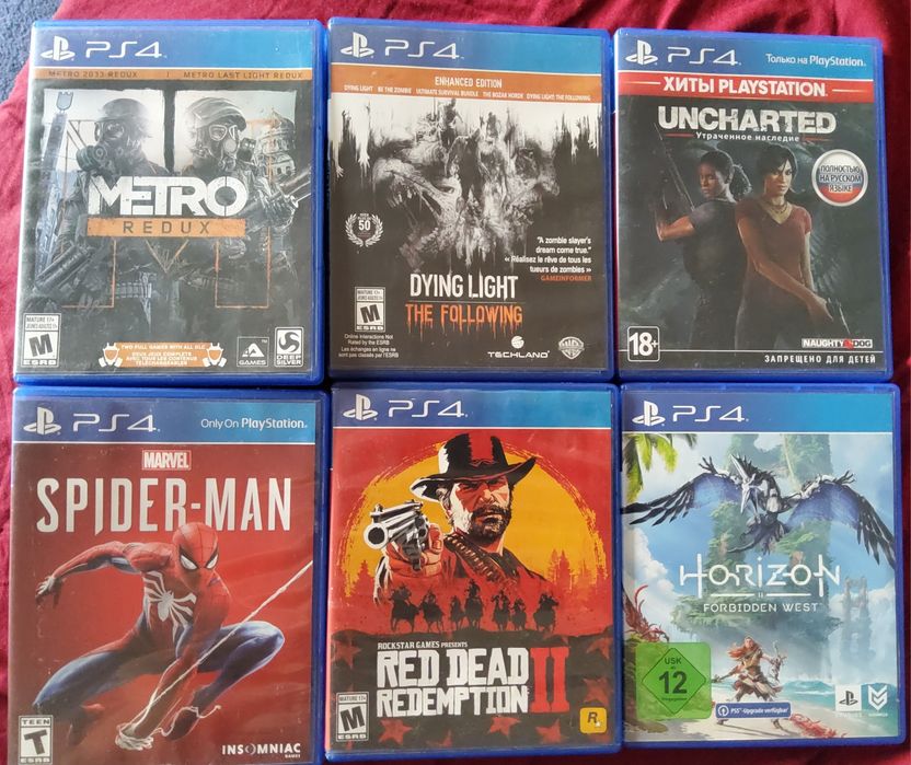 Диски Playstation 4