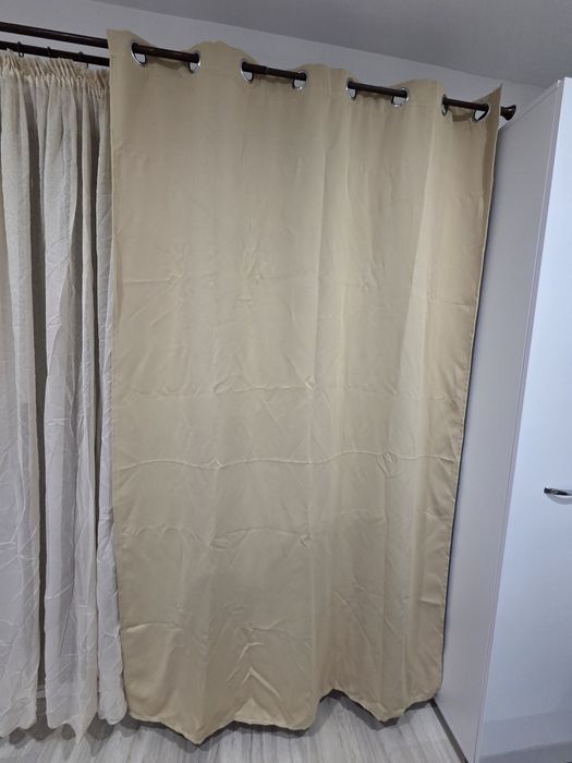 Draperii bej 2 bucati 140×220 înălțime
