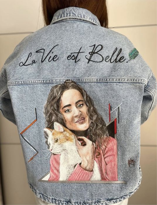 Haine pictate manual cu stil