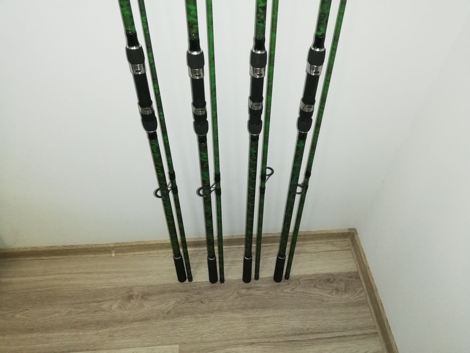 SET 4 Lansete Carp Master WIND BLADE Cat 1 3.60m 3.5LB, Carbon 100%