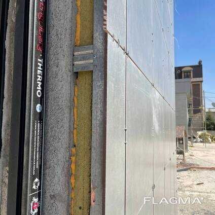 Сухой монтаж (кляммер, кронштейн, профиль для фасада)