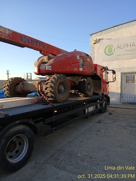 Transport auto, utilaje grele, dube, buldoexcavator, nacele