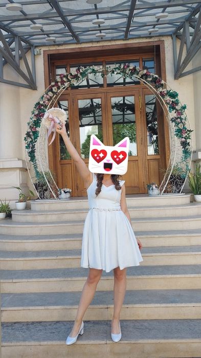 Rochie albă mărimea S