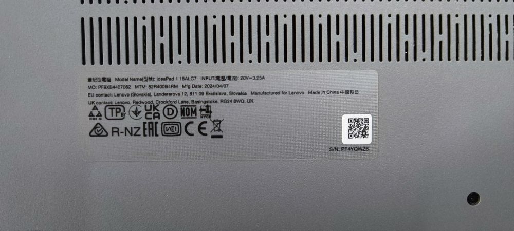 IdeaPad 1 15ALC7  LENOVO laptop defect