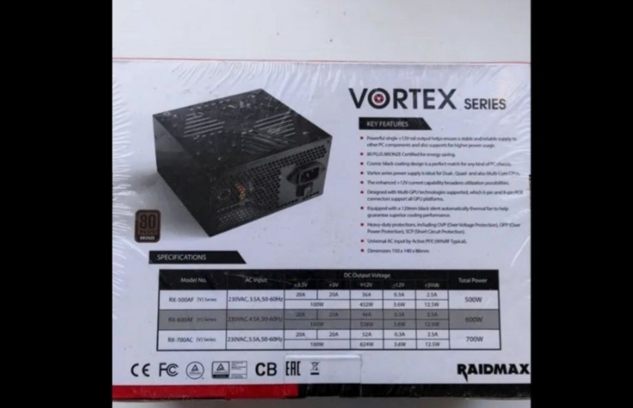 Блок питания Raidmax Vortex
