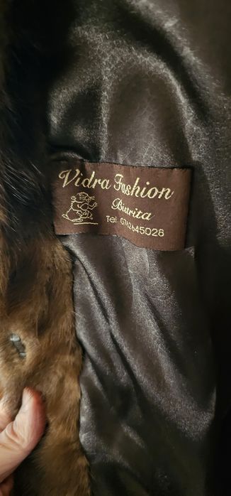 Haină / Jachetă din Blană Naturală (Vizon) - Mărimea 42 - Stare Excelentă