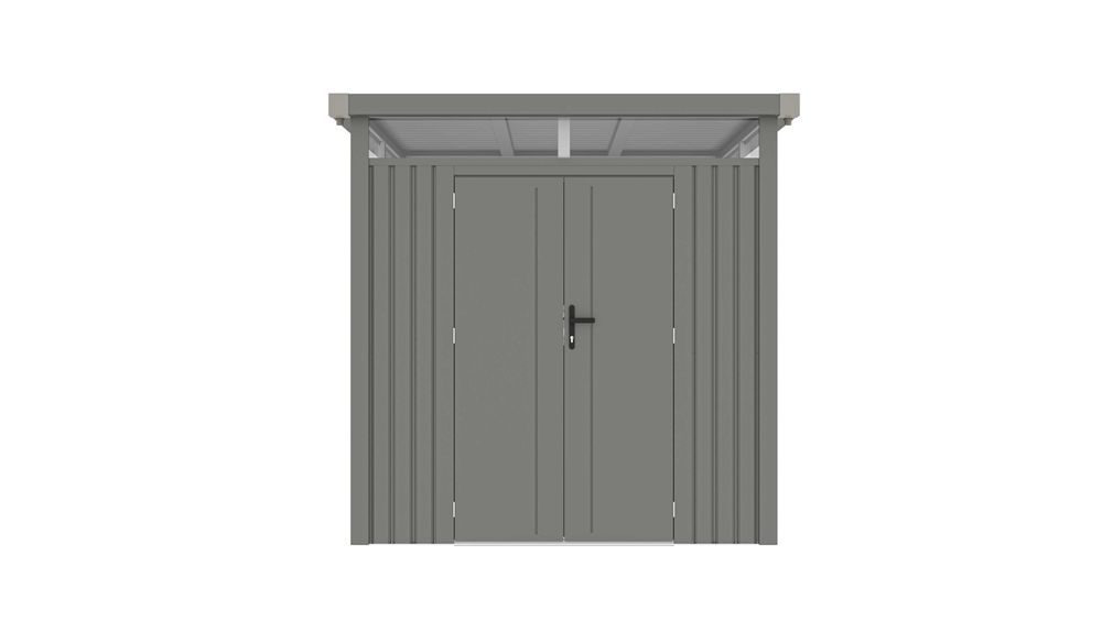 Casuta magazie de gradina 30x230x222 cm, cu fereastra si baza metalica