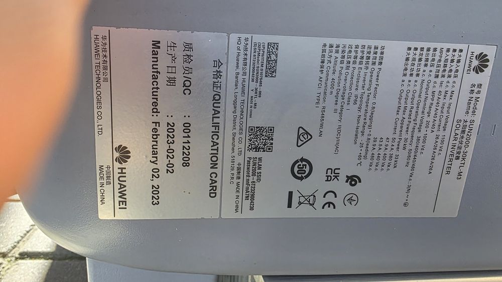 Invertor Huawei ON-GRID SUN2000-30KTL-M3 (33 KW) Trifazat