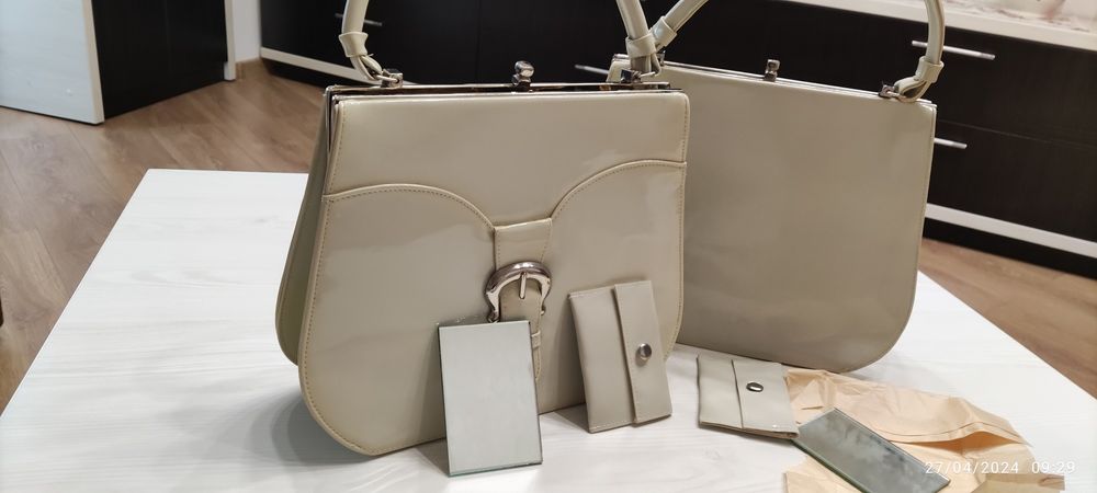 Recuzită originală Geantă nouă nefolosită poșetă de damă retro din ani