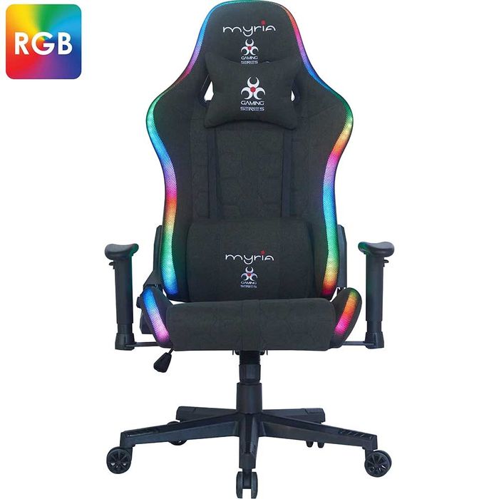 Scaun Gaming MYRIA MG7420, RGB, gri inchis