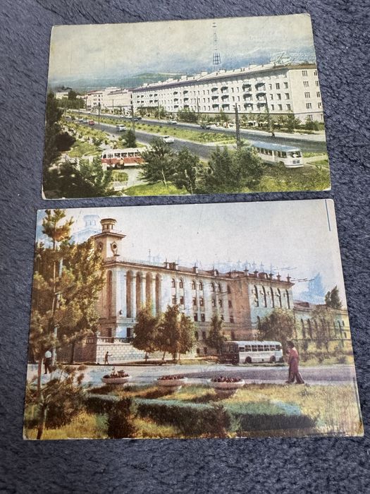 Алма-Ата цветная открытка