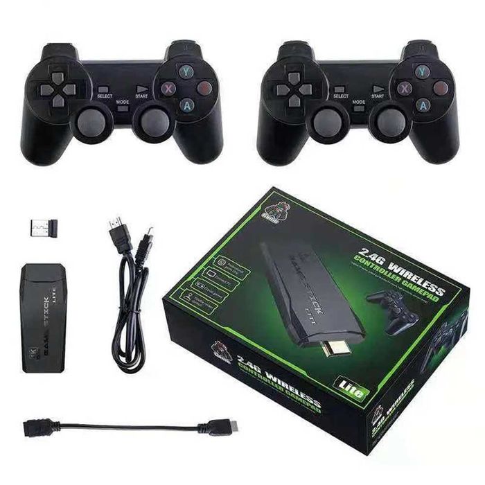 Безжична ретро конзола GAME STICK 4K HDMI - 10000 игри