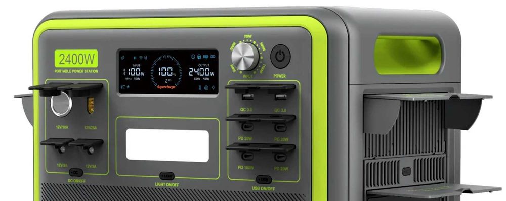 2.4kW соларна станция с батерии 2kWh! Резервно захранване - 4800W пиково, 2400W постоянни - соларна станция, мобилен инвертор