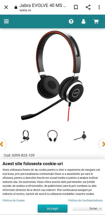 Casti profesionale Jabra.