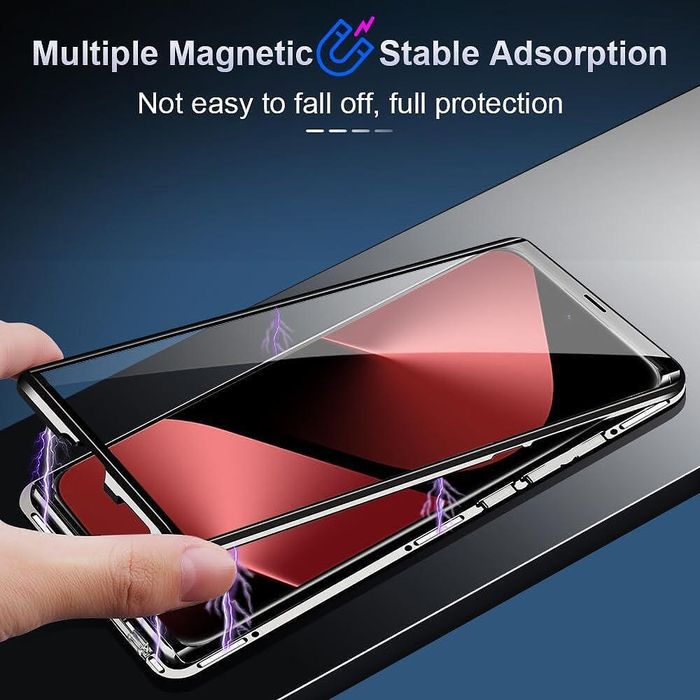 Двоен магнитен кейс за huawei pura 80 ultra със защита на камерите