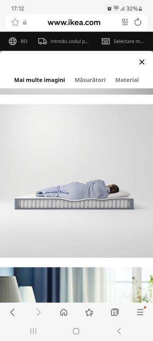 Saltea cu arcuri împachetate Vesteroy