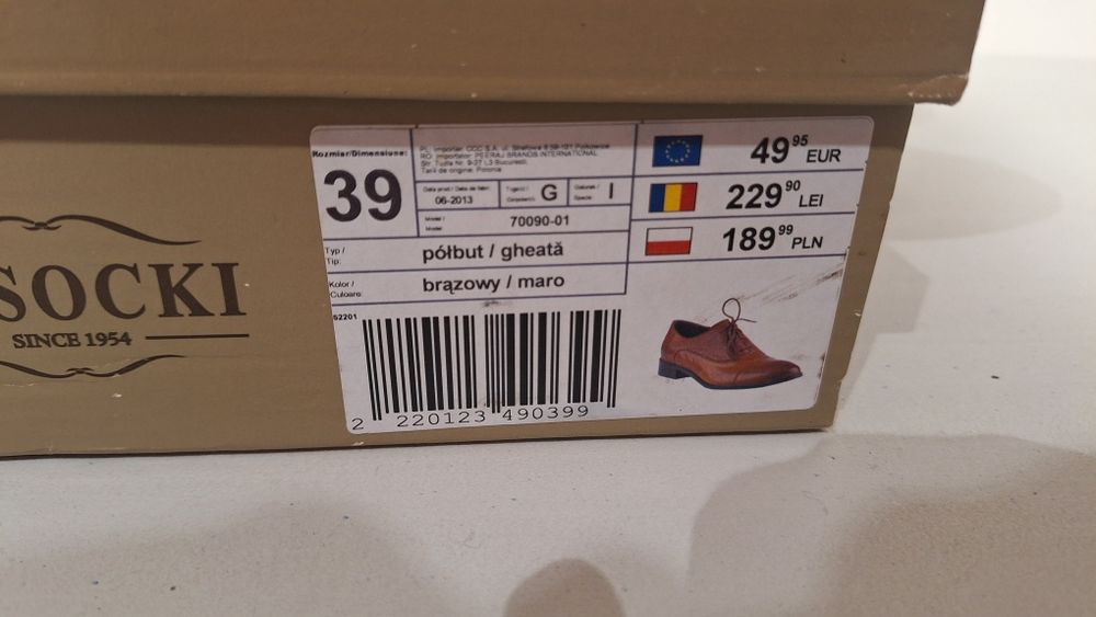 Pantofi dama lasocki mărimea 39