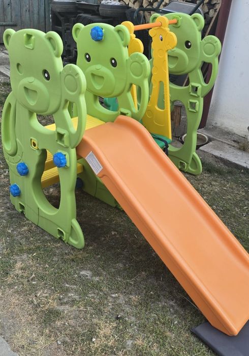 Leagăn cu tobogan copii