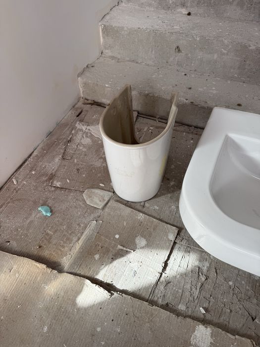 Мивка  за баня с полу конзола Duravit