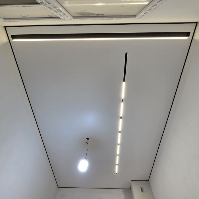 Монтаж скрытого карниза