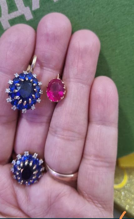 Продам бриллиант с сапфиром