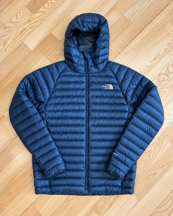 Geacă matlasată cu glugă The North Face 600 bleumarin pentru bărbați Mărimea S