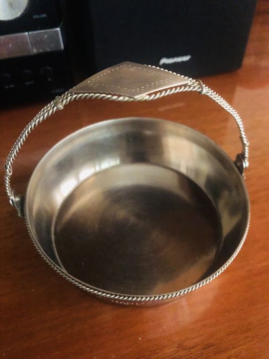 Конфетница мельхиоровая. Винтаж (СССР)