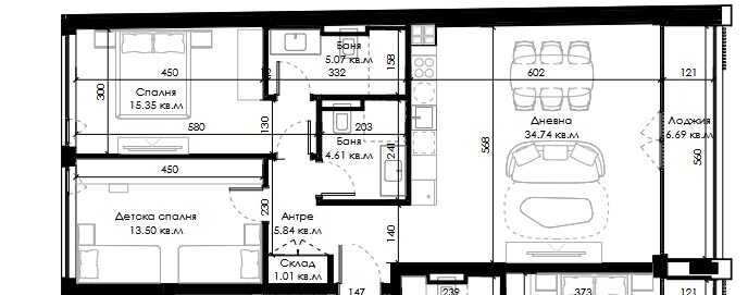 Продава се Тристаен апартамент в София, Овча купел 2 - 116 кв.м за 1686 €/кв.м - Снимка #2