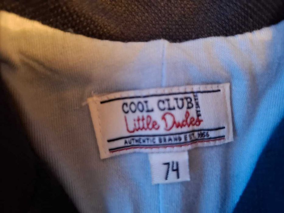 Тъмно синьо сако за бебе, 74см