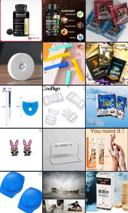 два мешка товаров из Китая.